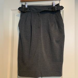 Sz 4 Anthropologie grey pencil skirt